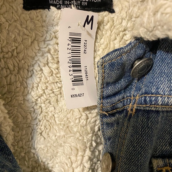 NWT - Azur Lined Jean Jacket - Size M - Picture 6 of 8
